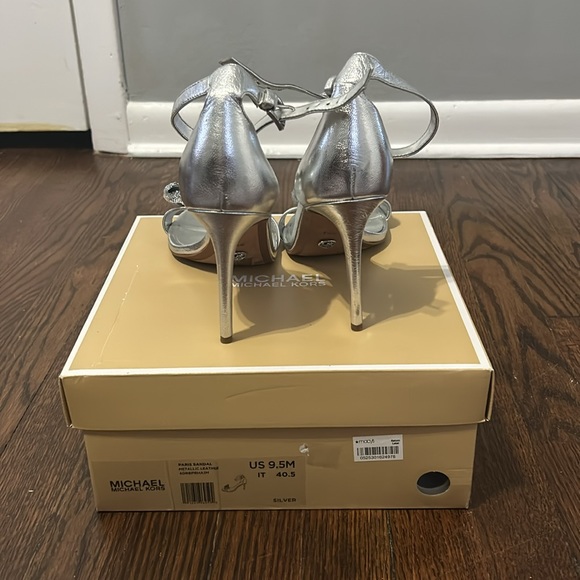 Michael Kors, silver Summer heels - Picture 2 of 3